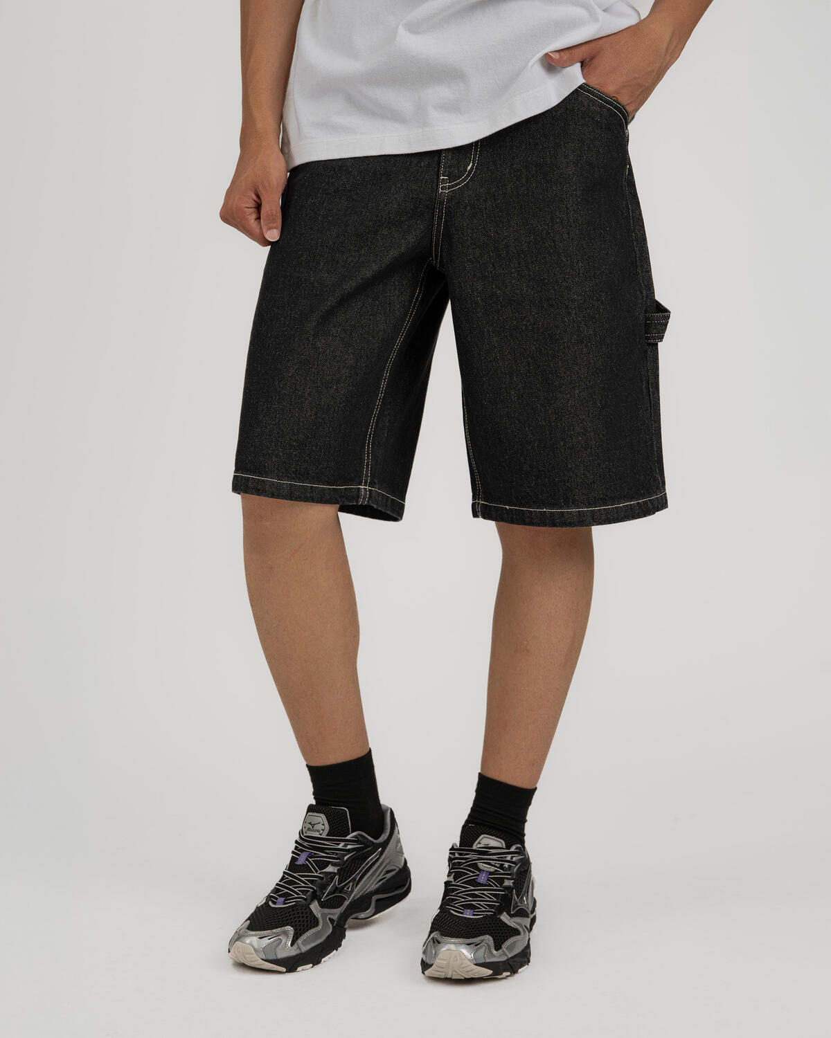 Dime Classic Denim Shorts | DIMESU2515BLK | AFEW STORE